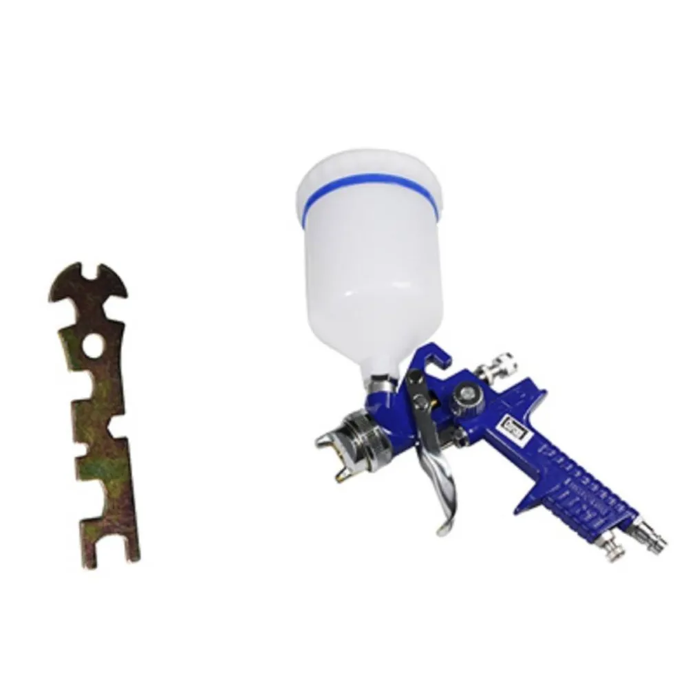 PISTOLA AEROGRAFO A SPRUZZO HVLP 600ML UGELLO 1.4MM VERNICIATURA ARIA COMPRESSA