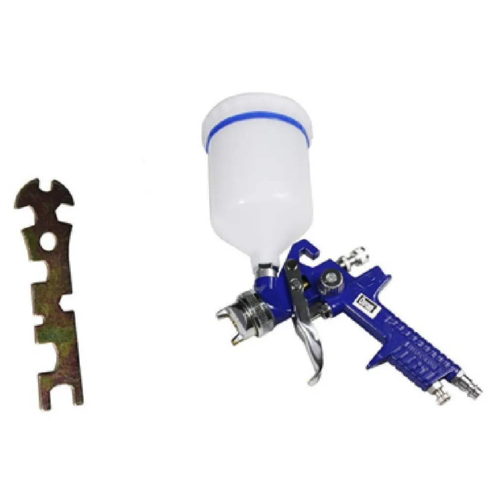 PISTOLA AEROGRAFO A SPRUZZO HVLP 600ML UGELLO 1.7MM AD ARIA COMPRESSA AEROPENNA