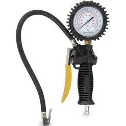 PISTOLA GONFIAGGIO SCONFIAGGIO MANOMETRO PER COMPRESSORI ARIA RUOTE AUTO TG-18