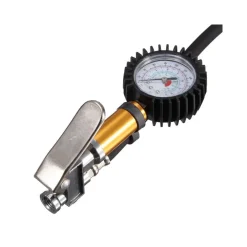 PISTOLA MANOMETRO GONFIAGGIO SCONFIAGGIO RUOTE AUTO COMPRESSORI ATTACCO 1/4