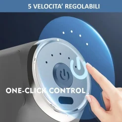 PISTOLA MASSAGGIANTE PROFESSIONALE 4 TESTINE 5 VELOCITÀ FASCIAL GUN RICARICABILE