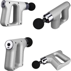 PISTOLA MASSAGGIANTE PROFESSIONALE 4 TESTINE 5 VELOCITÀ FASCIAL GUN RICARICABILE
