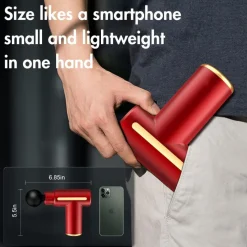 PISTOLA MASSAGGIATORE MUSCOLARE REGOLABILE CON 4 TESTINE PER ALLEVIARE DOLORE