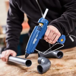 PISTOLA PER COLLA A CALDO EG320 CONTROLLO TEMPERATURA AUTOREGOLATO A 195°C UGELLO INTERCAMBIABILE