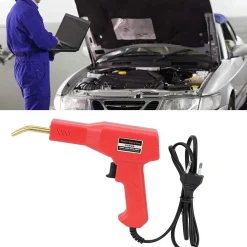 PISTOLA SALDATORE SALDATRICE PER PLASTICHE AUTO PARAURTI 50W CON KIT RIPARAZIONE