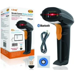 PISTOLA SCANNER BARCODE LETTORE CODICI A BARRE BLUETOOTH WIRELESS 10M LI-W2810