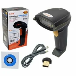 PISTOLA SCANNER BARCODE LETTORE CODICI A BARRE BLUETOOTH WIRELESS 10M LI-W2810