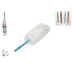 PIUMINO SPOLVERINO MICROFIBRA CATTURA POLVERE PULIZIA CON MANICO COLORATO