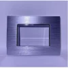 PLACCA LUXURY 3 4 6M IN METALLO SATINATO ARGENTO COMPATIBILE CON BTICINO AXOLUTE