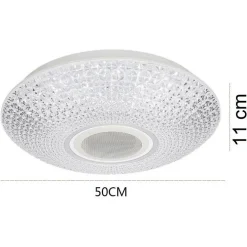 PLAFONIERA A LED DA 62 WATT RGB DIMMERABILE CON CASSA BLUETOOTH PER MUSICA