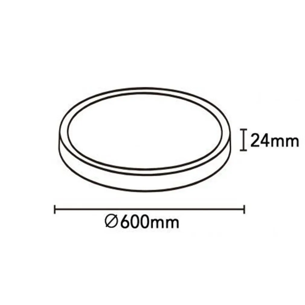 PLAFONIERA A LED SLIM 45 W IP40 CON TECNOLOGIA CCT DA 6500K A 2700K CON SWITCH LV600-3C