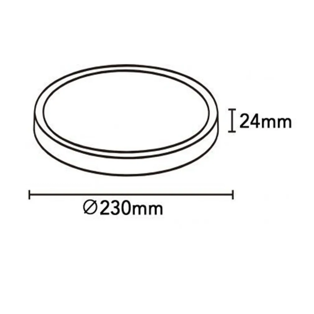 PLAFONIERA A LED SLIM 18W IP40 CON TECNOLOGIA CCT DA 6500K A 2700K CON SWITCH LV230-3C