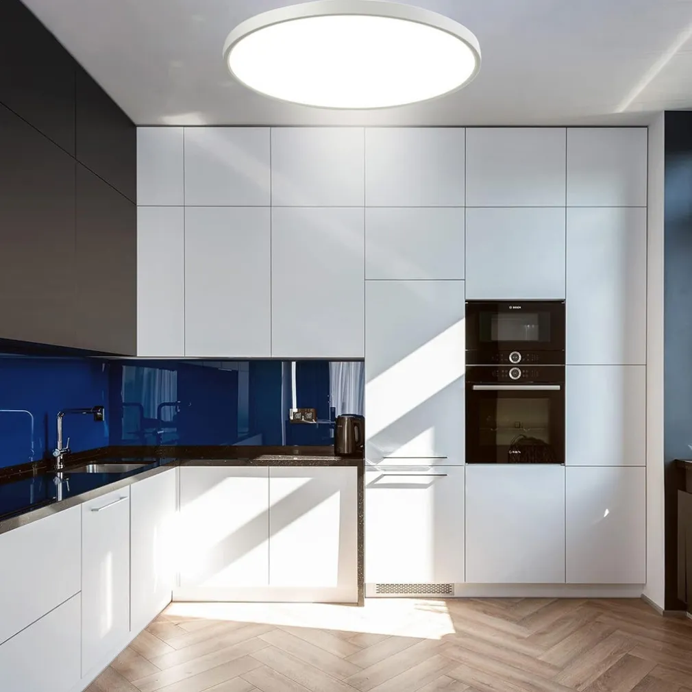 PLAFONIERA A LED SLIM 32W IP40 CON TECNOLOGIA CCT DA 6500K A 2700K CON SWITCH LV400-3C