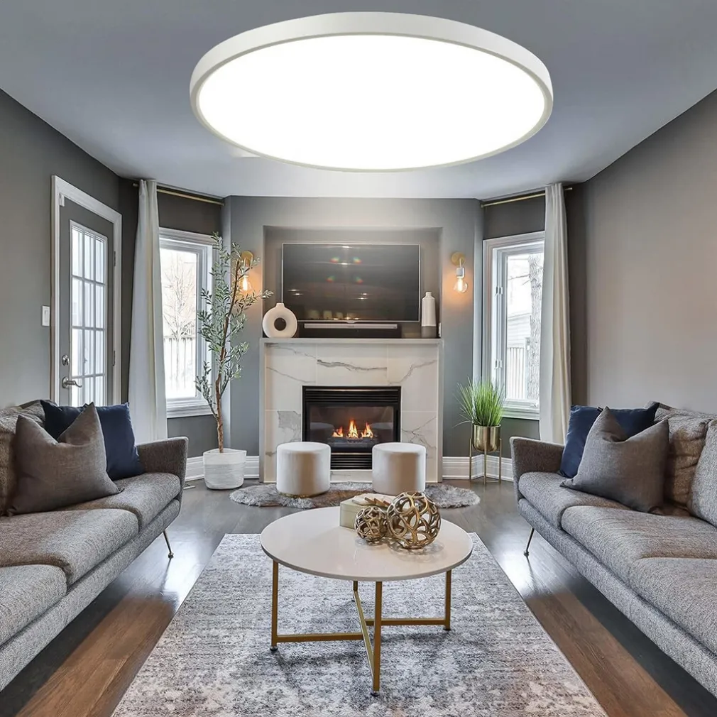 PLAFONIERA A LED SLIM 36W IP40 CON TECNOLOGIA CCT DA 6500K A 2700K CON SWITCH LV480-3C