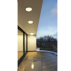 PLAFONIERA A SOFFITTO DA GIARDINO A LED 24W LUCE FREDDA CALDA NATURALE IP65 ES52