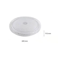 PLAFONIERA A SOFFITTO 45W DESIGN CRISTALLO RIGATO LUCE FREDDA NATURALE FST-40A25114