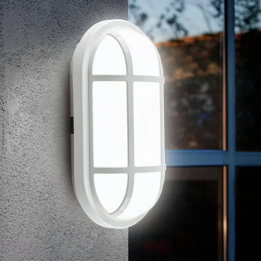 PLAFONIERA APPLIQUE A LED OVALE TARTARUGA LUCE BIANCA 6500K 20W PER ESTERNO IP65