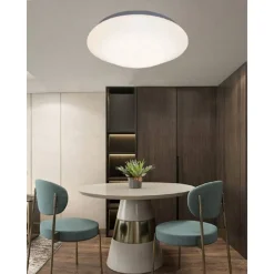 PLAFONIERA BIANCA DA SOFFITTO 24 WATT 48 LED LARGE LUCE 3000K 4000K 6500K C-0