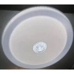 PLAFONIERA CON CRISTALLO CENTRALE MODERNO 40CM 50W LED LAMPADARIO LUCE 6500K 80404