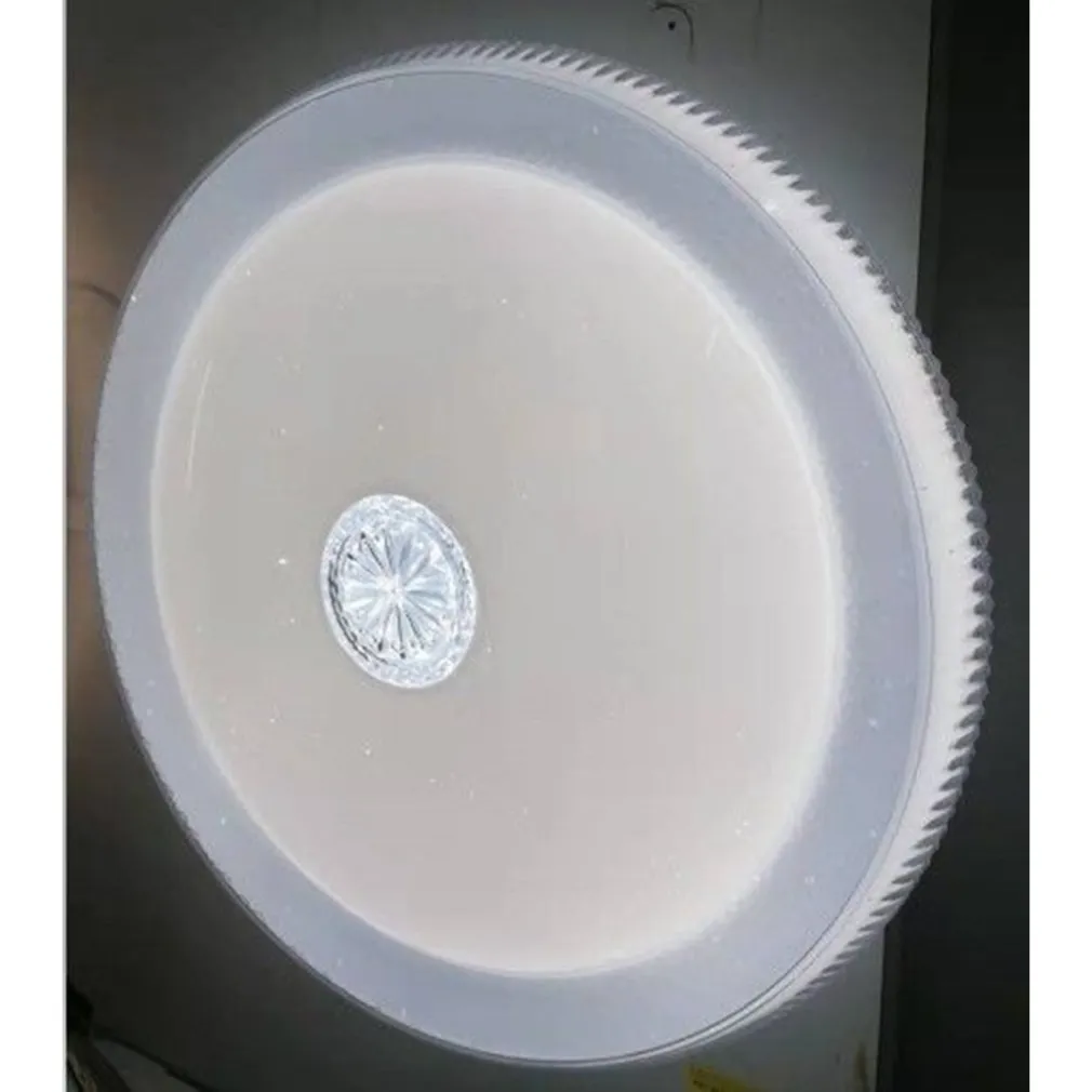PLAFONIERA CON CRISTALLO CENTRALE MODERNO 50 CM LED LAMPADARIO LUCE 6500K 08364