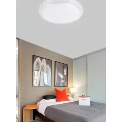 PLAFONIERA DA SOFFITTO INTERNO 60W BORDO CRISTALLI LUCE FREDDA FST-50A40339 49CM