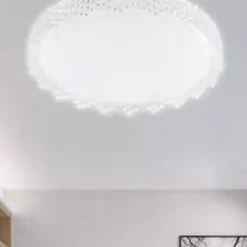 PLAFONIERA DA SOFFITTO INTERNO 60W BORDO SEGHETTATO LUCE FREDDA FST-50A66404 49CM