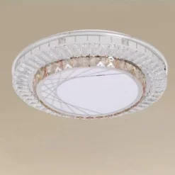 PLAFONIERA DA SOFFITTO 45W Ø40CM LED A STRATI CRISTALLI RAGNATELA LUCE FREDDA 12190