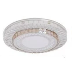 PLAFONIERA DA SOFFITTO 45W Ø40CM LED DESIGN A STRATI CON CRISTALLI LUCE FREDDA 66966