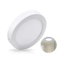 Plafoniera Faretto Pannello Soffitto Led Luce Freddo 12W Quadrato Tondo