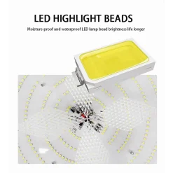 PLAFONIERA FARO LED PANNELLO SOLARE 400 W CON SENSORE CREPUSCOLARE IP65 ESTERNO