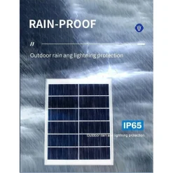 PLAFONIERA FARO LED PANNELLO SOLARE 400 W CON SENSORE CREPUSCOLARE IP65 ESTERNO