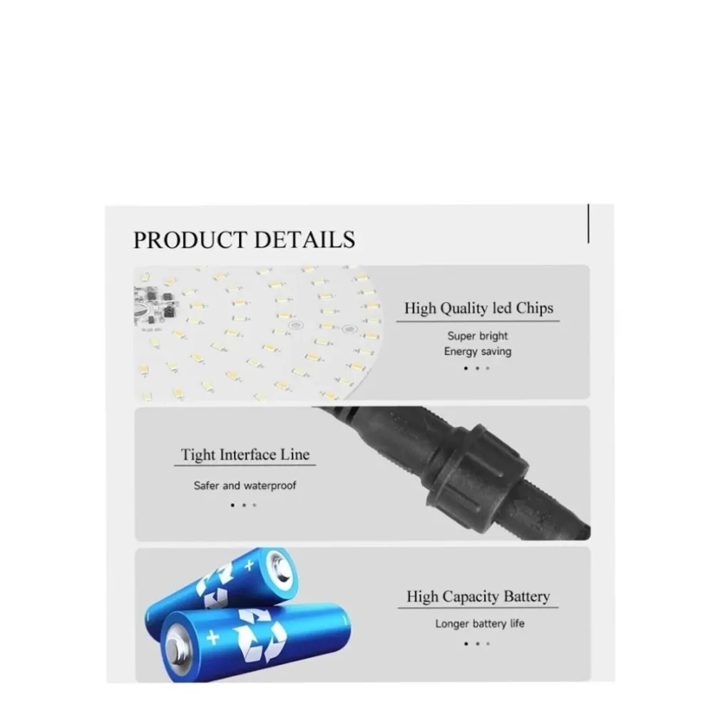 PLAFONIERA FARO LED PANNELLO SOLARE 400 W CON SENSORE CREPUSCOLARE IP65 ESTERNO