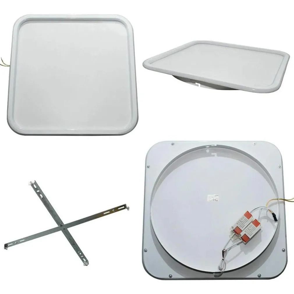 PLAFONIERA LAMPADA DA SOFFITTO QUADRATA 50W 4000LM CON BORDO TECNOLOGIA CCT IP20 C12-3C