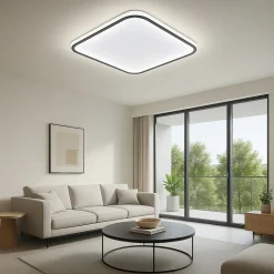 PLAFONIERA LAMPADA DA SOFFITTO QUADRATA 50W 4000LM CON BORDO TECNOLOGIA CCT IP20 C12-3C