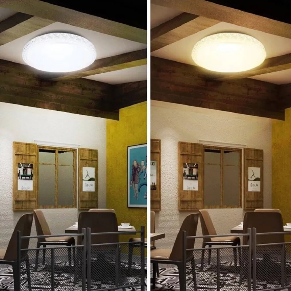PLAFONIERA LAMPADARIO DA SOFFITTO LUCE LED 3 TONALITÀ DI LUCE DIMMERABILE C24-3C