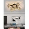PLAFONIERA LAMPADARIO DA SOFFITTO DESIGN MODERNO CON 8 CUBI E27 CRISTALLO C28-8
