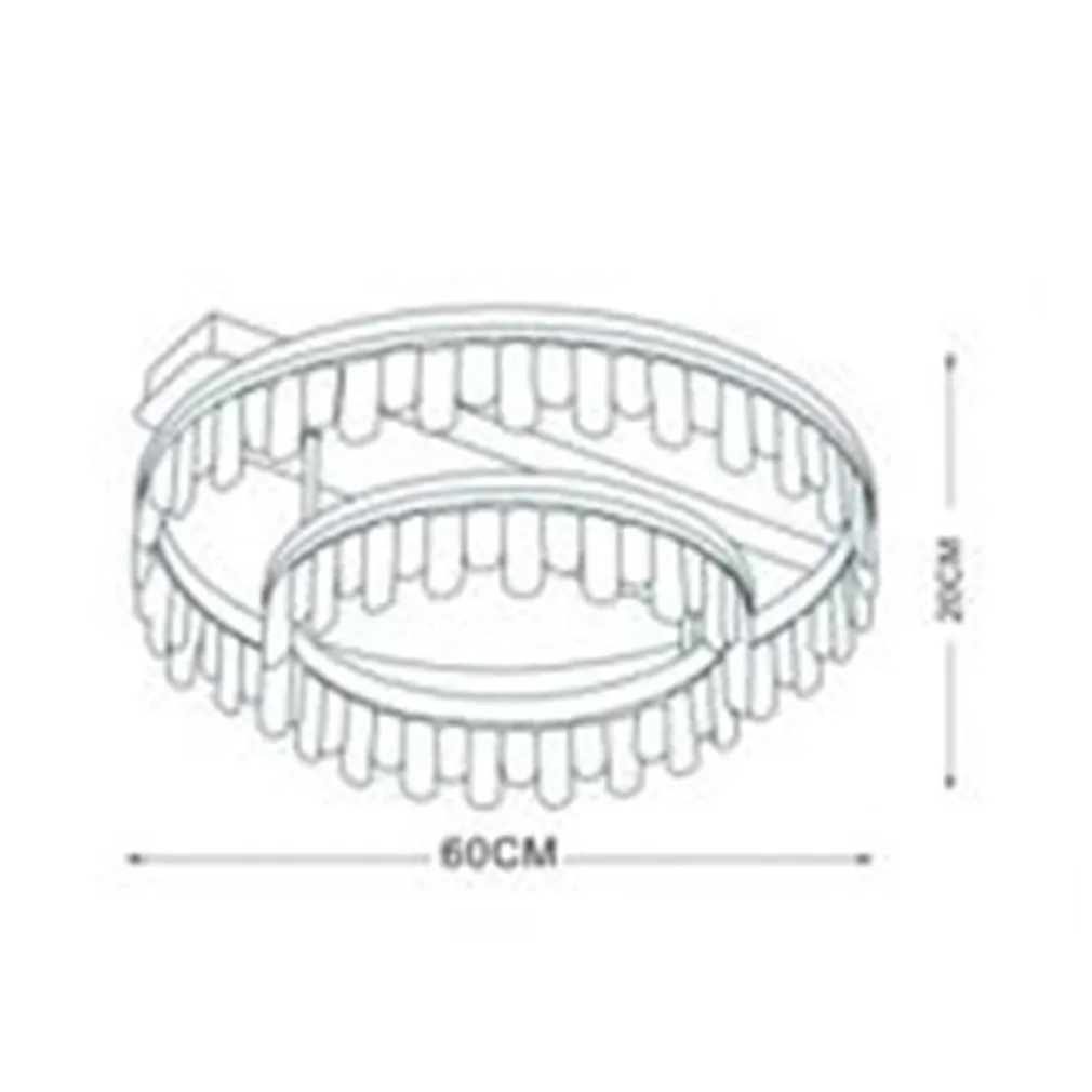 PLAFONIERA LAMPADARIO DA SOFFITTO LED DORATA 72 W 3 COLORAZIONI DI LUCE PN-30-3C