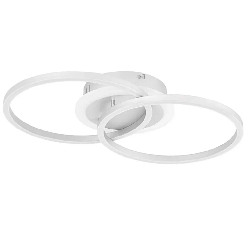 PLAFONIERA LAMPADARIO LED SMD A SOFFITTO DESIGN AD ANELLI 42 WATT 3IN1 CCT C35-3C