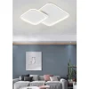 PLAFONIERA LAMPADARIO SOFFITTO LED DESIGN A 2 ROMBI BIANCO MODERNO 60 W PN-24-3C