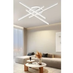 PLAFONIERA LED 45 W BIANCA DA SOFFITTO LAMPADARIO LUCE 6500K 4000K 3000K PN-21B