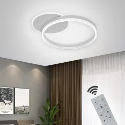 PLAFONIERA LED 51 W CCT DA 3000K A 6500K DIMMERABILE CERCHI LUCE SOFFITTO PARETE