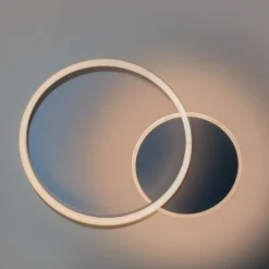 PLAFONIERA LED 51 W CCT DA 3000K A 6500K DIMMERABILE CERCHI LUCE SOFFITTO PARETE