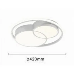 PLAFONIERA LED 36 W CERCHIO BIANCO MODERNO DA SOFFITTO TONDA LUCE NATURALE 71431