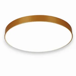 PLAFONIERA LED 70 W ROTONDA LAMPADA SOFFITTO ORO LAMPADARIO LUCE NATURALE 02584