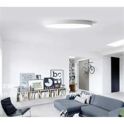 PLAFONIERA LED 70 W ROTONDA LAMPADA SOFFITTO BIANCA LAMPADARIO LUCE FREDDA 02553