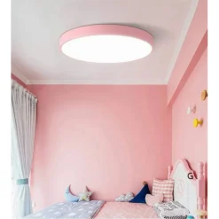 PLAFONIERA LED 70 W ROTONDA LAMPADA SOFFITTO ROSA LAMPADARIO LUCE NATURALE 02621