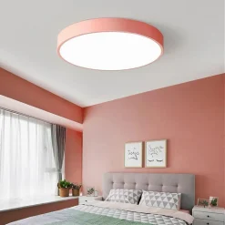 PLAFONIERA LED 70 W ROTONDA LAMPADA SOFFITTO ROSA LAMPADARIO LUCE NATURALE 02621
