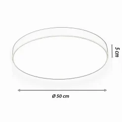 PLAFONIERA LED 70 WATT ROTONDA LAMPADA SOFFITTO ORO LAMPADARIO LUCE FREDDA 02577