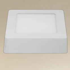 PLAFONIERA LED DA SOFFITTO 6W LUCE 3000K-6500K PARETE QUADRATO CON INTERRUTTORE 00168
