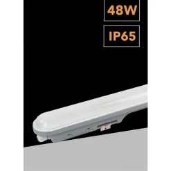 PLAFONIERA LED ESTERNO NEON TUBO 48 W 150 CM IMPERMEABILE IP65 LUCE FREDDA LG-15